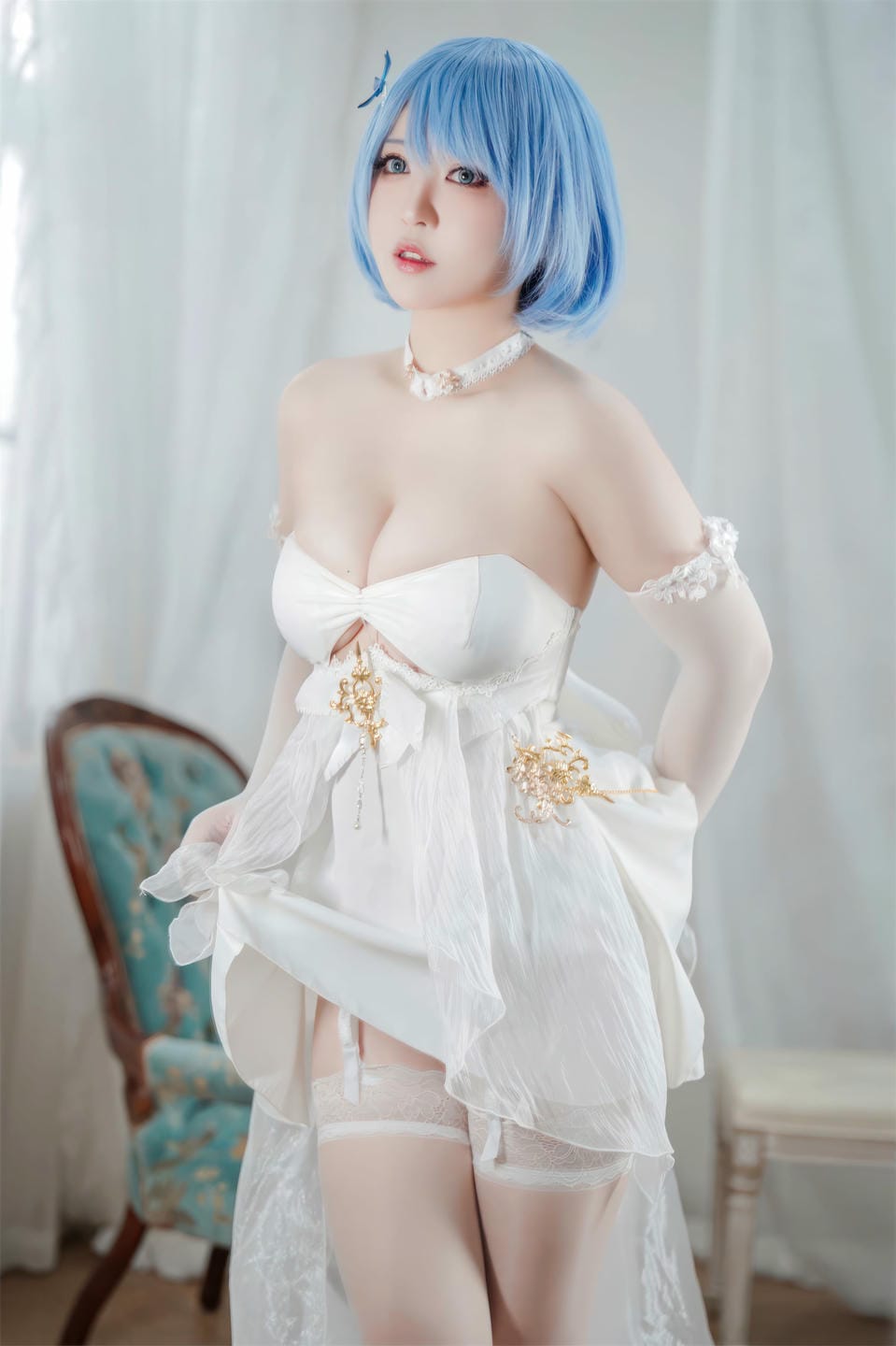 半半子 - 碧蓝航线 恰巴耶夫 白骑兵的旋律 礼服 [64P2V-306M] 1 (53).jpg